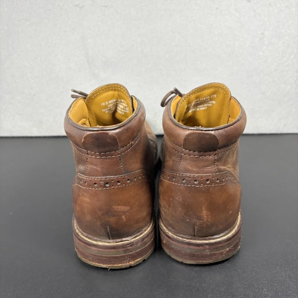 Florsheim Fenway Men's Brown Leather Chukka Boots Plain Toe Size 10 D 11875-215